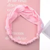 Masque facial de couleur unie, bandeau avec bouton anti-oreille, protection pour femmes, sport, bandeau élastique, accessoires pour cheveux, M1951