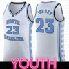 Juventude Kids Men's Sintoniza Espaço 23 Jerseys Slae Slae North Carolina State University 23 Michael JD Basketball Jersey NCAA