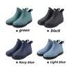 rain boots of short boots kitchen nonslip rubber shoes soft shoes with soles of work wear insurance fashion unisex waterproof shoe4710233