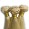 Tissage péruvien naturel Remy lisse blond 613, produits de qualité supérieure, Extensions de cheveux, 10 à 28 pouces