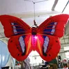 Colorful Inflatable Butterfly Wings With LED Light For 2019 Hot Sale Hanging Nightclub's Ceiling Stage Decoration