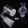 Fabrikspris XL XXL Quartz Banger Nail With Cyclone Riptide Spinning Carb Cap and Terp Pearl 25mm OD For Glass Bongs Dab Rigs