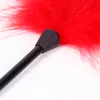 1 PZ Flirtare Piuma Piuma Nera Flirtare Frusta Giocattoli Del Sesso Flirtare Morbido Flogger per Coppia Gioco Per Adulti Prodotti Del Sesso C18112701271b6013125