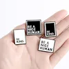 Brooches Pins for Women Be A Nice Human Cute Small Funny Enamel Christmas Demin Shirt Decor Brooch Pin Metal Kawaii Badge Fashion Jewelry