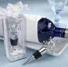 Snowflake Wine Bottle Stopper Favores presentes de vinho twist de armazenamento de vinho twist plug festa de casamento suprimentos de presente de Natal favor LX8779