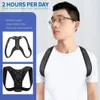 Kroppssnänger stöder hållningskorrigerare Back Support Wellness Lumbal Shoulder Belt Brace Postures Correctors Justerbara1626173