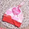 San Valentino Neonate abiti bambini stampa lettera pagliaccetto + pantaloni cuore con cappello fascia 4 pezzi / set primavera autunno bambini Abbigliamento SetsC5803