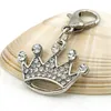 Jinglang Rhinestone Crown Charms Charms Metallo Ciondolo Donna Gioielli per la produzione di accessori