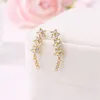 Boucles d'oreilles cloutées en argent 925, petites étoiles fraîches, boucles d'oreilles pour femmes, mariage, anniversaire