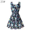 Mode vrouwen sexy chiffon strand jurk mouwloze zomer sundress floral tank jurken 20 kleuren
