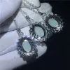 Vecalon Princess Royal pendant 925 silver Opal Diamond Party Wedding Pendants with necklace for Women Men Jewelry Gift6915800