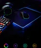 LED Light Mouse Pad 300 * 800 * 4mm Datorförtjockning RGB Spel Konkurrens Keyboard Desktop Musmatta 5 Storlek DHL Gratis