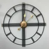 60cm Nordic Creative Retro Metal Wrought Iron Roman Clock Wall Clock Modern Design Living Room Silent Decorative Quartz