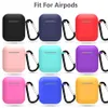 Para Apple AirPods TPU Funda de silicona Bluetooth Caja de carga de auriculares inalámbricos Funda protectora con ganchos Air Pods Bolsa protectora