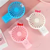 new colorful Cartoon USB mini portable fan Multi-level wind folding lithium battery fan small fan dhl free