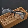 Lunettes de soleil de qualité supérieure, monture optique pour hommes et femmes, verres transparents, demi-jante, Spectacle