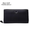 FEIDIKABOLO Portafoglio lungo in pelle da uomo Pochette Pochette da uomo Pruse Maschio Cerniera intorno Fermasoldi Portafogli mltifunction