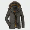 Winter Coats New Jacket Men Plus Velvet Thickening Warm Windproof Jackets Men's Casual Hooded Coat Mens Clothing 6XL ML036