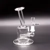 5.5 "Verre Bubbler Bong Narguilés Cendrier Inline Percolator Pipe À Eau Rig Oil Bong 10mm 14mm joint