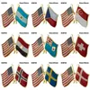 Flag Friendship Badge Country Flag Brooch National Flag Lapel Pin International Travel Pins Collections