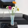 PVC Foldable Vases Collapsible Water Bag Plastic Wedding Party Vases Eco-friendly Reusable Home Office Vase 27*12cm