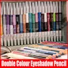 47 färger trä eyeliner ultra ljus ögonskugga läppfodral eyeliner penna smink penna ögon eyeliner penna