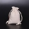 50pcs (7*9cm 9*13cm 11*14cm 13*17cm) Linen Bag Sack Jewelry Bags Wedding Party Candy Beads Packing Christmas Gift Bag