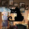 Feestartikelen Yeduo 42 x 37cm Halloween zwarte kattenruit muur grotere sticker decoratie