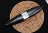 Högkvalitativ Mini Small EDC Pocket Fixed Blade Kniv Damascus Steel Blades Wood Handle Present Knvies med Woods Sheath Gift Knifes