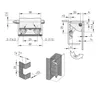 Gris AE boîte porte charnière interrupteur contrôle de puissance distribution réseau électrique boîtier équipement instrument armoire raccord L2124563665