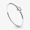 High polish 100% 925 sterling silver heart clasp bangle bracelets fashion wedding jewelry making for women gifts