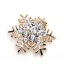 Rhinestone Crystal Diamante Snoweflake Brooch3054