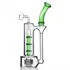 Smoke WaterPipes Glass Water Bongs Hookahs Spline Perc 14mm Joint Glasses Bong heady Rigs Pipes bongglass 31cm tall