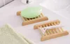 100 stcs Natuurlijke bamboeschakjes groothandel houten zeepgereep houten zeepbladen houder rekplaat bakcontainer voor bad douche badkamer
