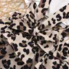 12 estilos Baby Ruffle Flying Sleeve Romper Desenhos animados Infantil Floral Dot Leopardo Jumpsuits Headbands Moda de Verão Crianças Escaladas M1636