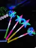 Oggetti di scena per concerti bagliore colorato stella a cinque punte bastoncini luminosi le stelle dovrebbero aiutare le luci lampeggianti per diffondere l'offerta del mercato notturno Led Rave Toy