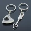 Alloy Keychain Cupid Arrow Par Nyckelkedja Lovers Pendant Key Ring Nyckelring för älskare Gratis frakt LX9051