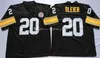 メンズビンテージフットボール32フランコハリス20ロッキーブリエ36ジェロームBettis 58ジャックランバート75 Joe Greene JerseyホワイトブラックサイズS-3XL