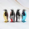 Güzel mini gaz daha hafif yaratıcı penguen şeklindeki kişilik çakmakları bütan alev için sigara ev dekorasyon koleksiyonu