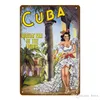 Retro -Besuch Cuba Libre Metal Signs Pub Bar Room Club Dekor Vintage Wall Art Carft Painting Plaque Havanna Nacht Poster Abox9421081