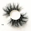 Comprimento 25mm cílios vison extra Longo cílios vison 3D Grande dramática Criss-cross Fios Lashes naturais Falso cílios Extensão Beleza