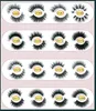 JOVO Beleza Fornecimento Atacado Siberiano 19mm 3D Mink Eyelash Extensão Espessa Tira completa Reusável Glitter Rodada Costume Caixa de Lash DHL