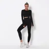 Tech Wear Designer Yoga Sportswear Tracksuits Fiess PCS Gym Leggings Full Two Piece Outdoor Outdoor Sports Backless Clothing Yogaworld