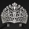 Discount Luxury Rhinestone Bridal Crowns Tiaras Headband Wedding Jewelleries birthday party princess Crown hair Decors jewels brid9660718