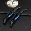 1Pcs Karambit Folding Blade Claw Knife 440C Black Blades Aluminum Handle Survival Tactical Gear EDC Pocket Knives