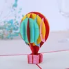 3D -UP Tebrik Kartı Kartpostal Retro Zarf Sıcak Hava Balon Kağıt El Yapımı Sevgililer Günü Kesme Mutlu Doğum Günü Hediyesi1