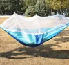 Hamac Portable avec moustiquaire, lit suspendu pour double personne, chaise pivotante pour voyage et Camping, 260x140cm