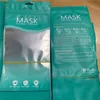1000PCS 13 * 25 cm 15 * 21cm Zipper Plastic Opp Retail Packaging Väskor för engångsansvarig Mask 3 Layer Mask Hang Hole Package Bag