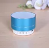 Altavoz Bluetooth de moda Mini portátil inalámbrico de Metal con micrófono llamada manos libres tarjeta TF Led pistola de acero pequeño A10