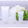 Mini 5ml 10ml Soft Empty Clear Tube Cosmetic Liquid Cream Containers Tube Refillable Bottles for Shampoo 100pcs